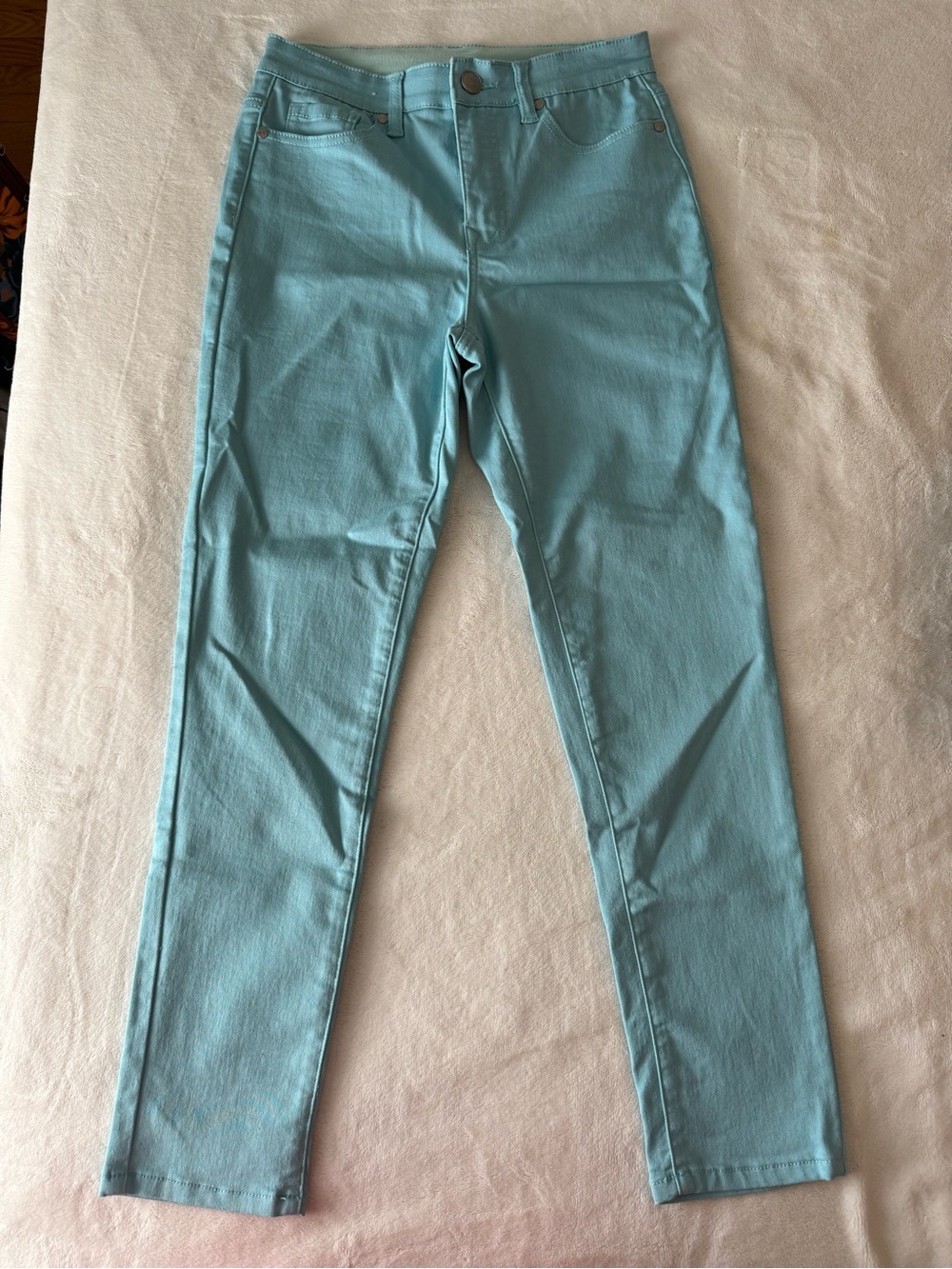 DG2 by Diane Gilman “The Shaper” Jeans in Light Aqua Blue